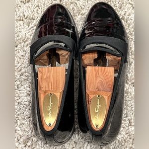 Salvatore Ferragamo Men’s Leather Tuxedo Dress Shoes